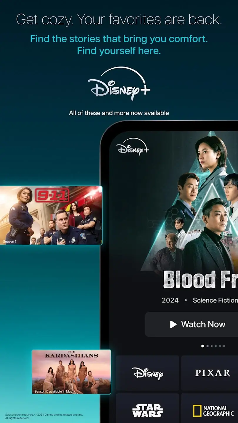 Disney+ Disney, Pixar, Marvel & National Geographic